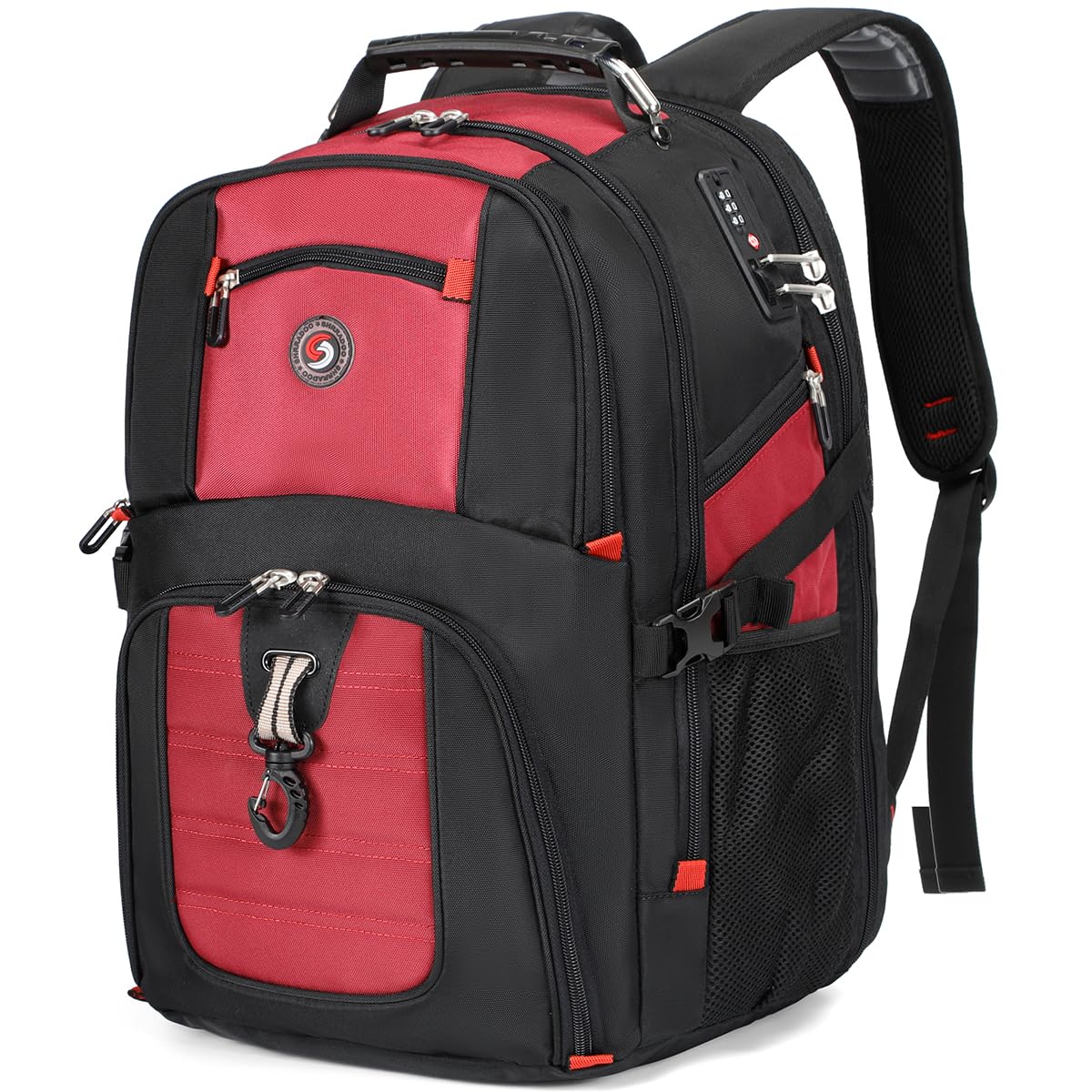 SHRRADOO Extra Large Travel Laptop Backpack for Men, Work College Backpacks