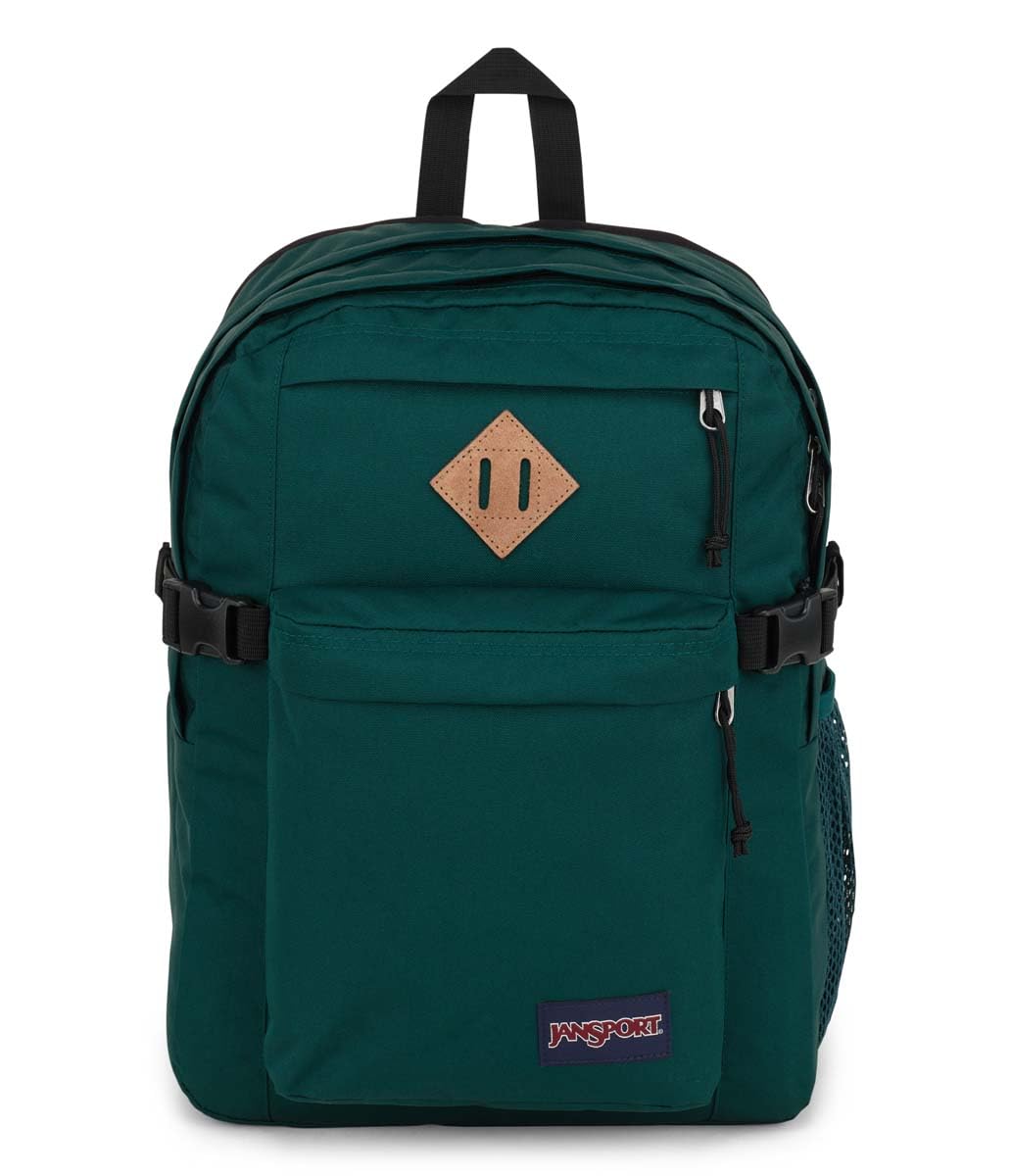 JanSport Main Campus Backpack - Travel or Work backpack w 15-Inch Laptop Sleeve and Dual Water Bottle Pockets, Navy