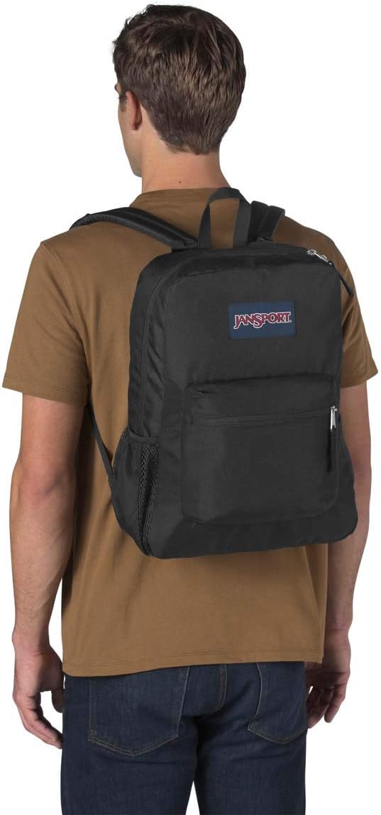 JanSport 26L Cross Town Backpack – 12 inch Daypack, Black
