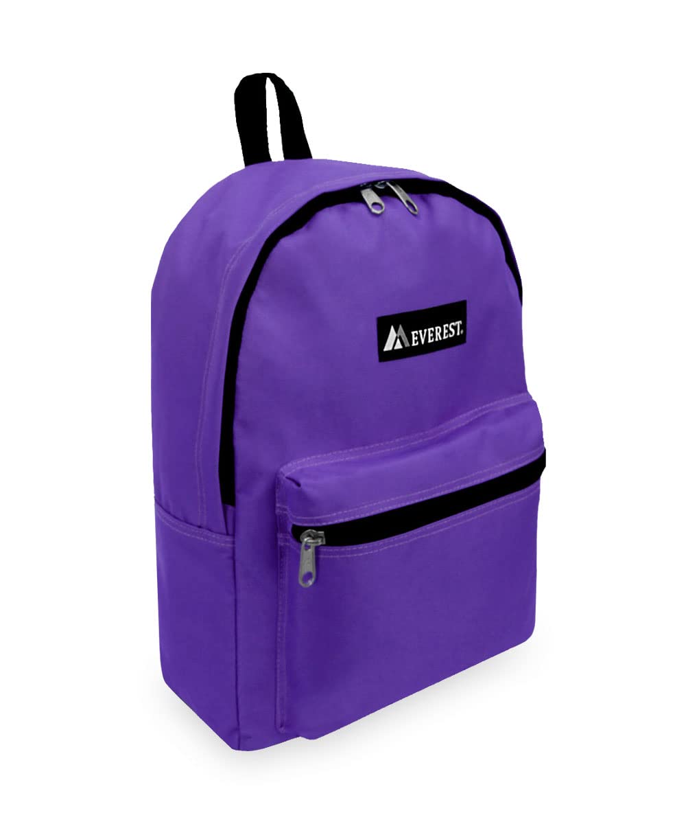 Everest Luggage Basic Backpack, Red, Medium