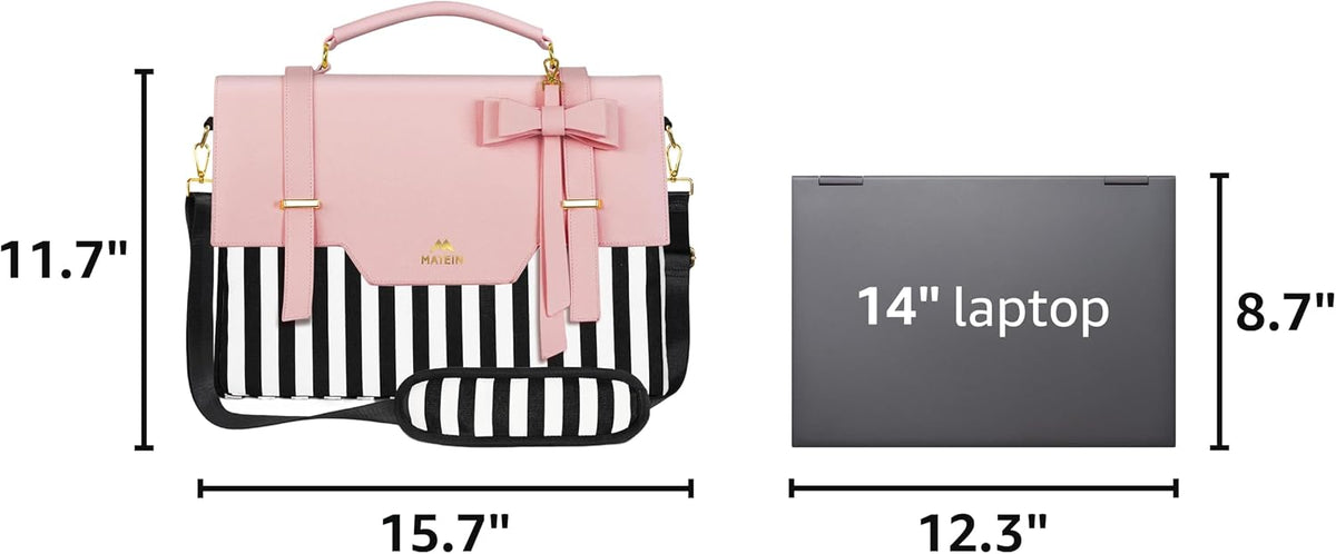 MATEIN Laptop Bag for Women, 15.6 inch Slim Computer Briefcase Sleeve Case