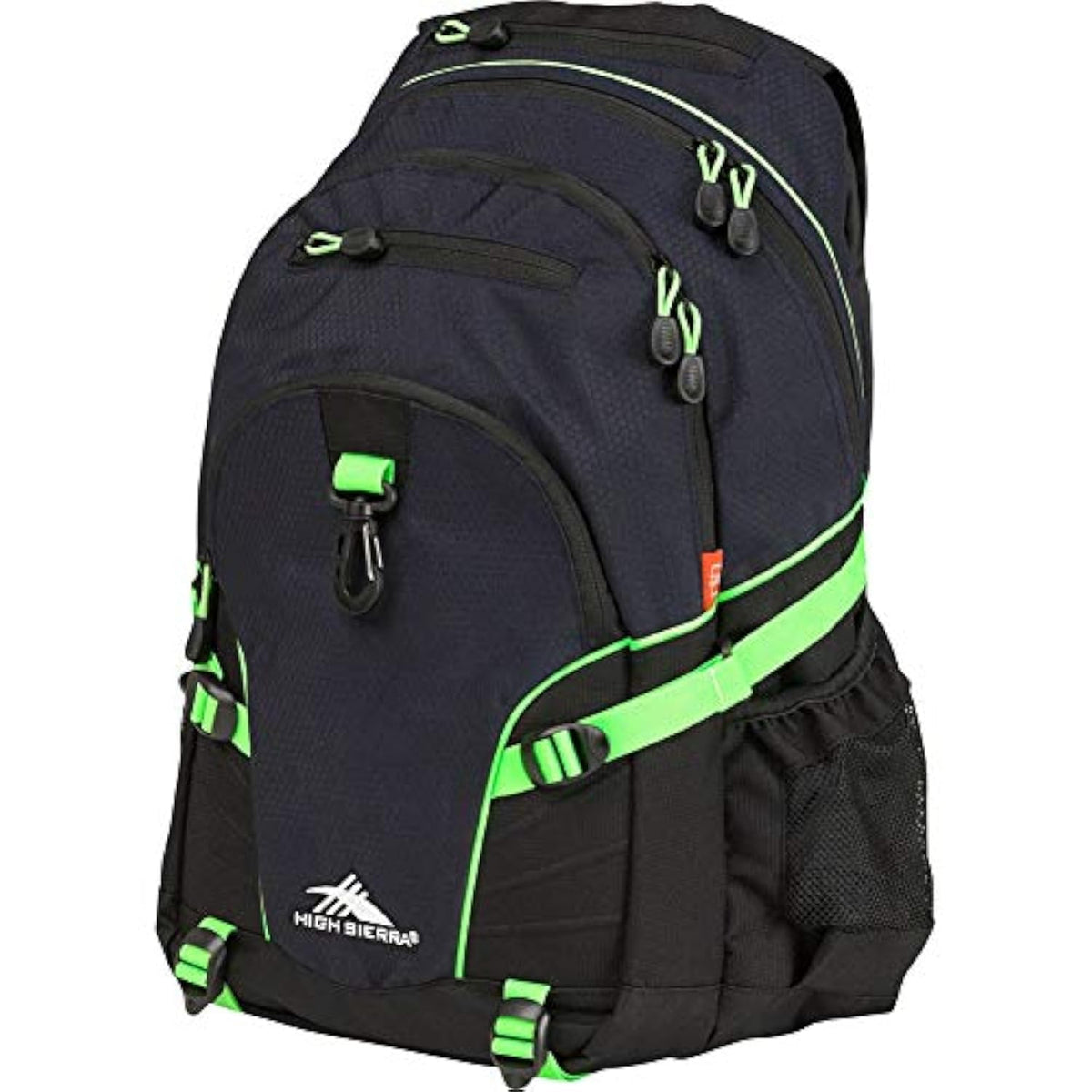 High Sierra Loop Backpack, Travel, or Work Bookbag with tablet sleeve, One Size, Graffiti/Black/Ash