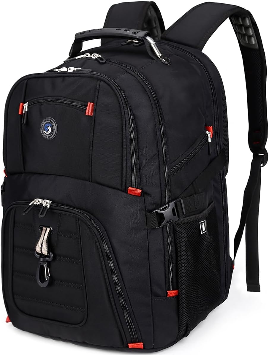 SHRRADOO Extra Large Travel Laptop Backpack for Men, Work College Backpacks