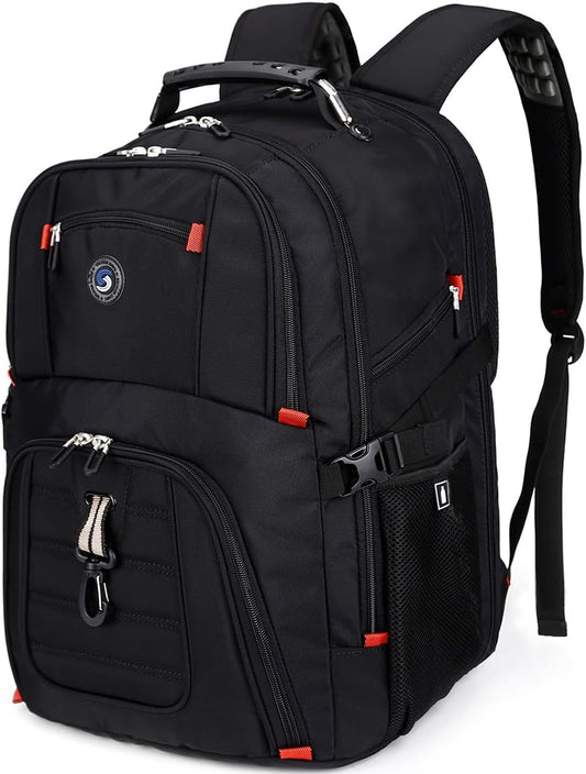 SHRRADOO Extra Large Travel Laptop Backpack for Men, Work College Backpacks