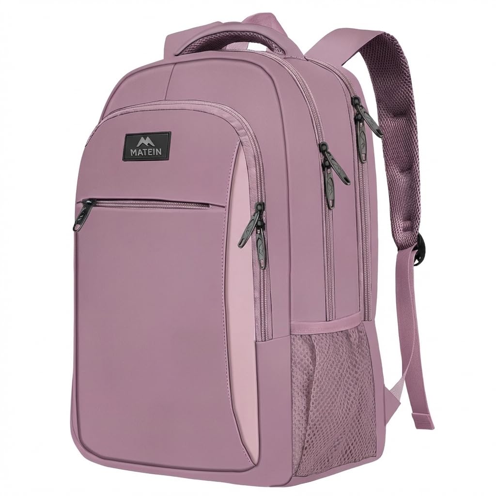 MATEIN Travel Laptop Backpack, 15.6 Inch College School Computer Bag, Grey
