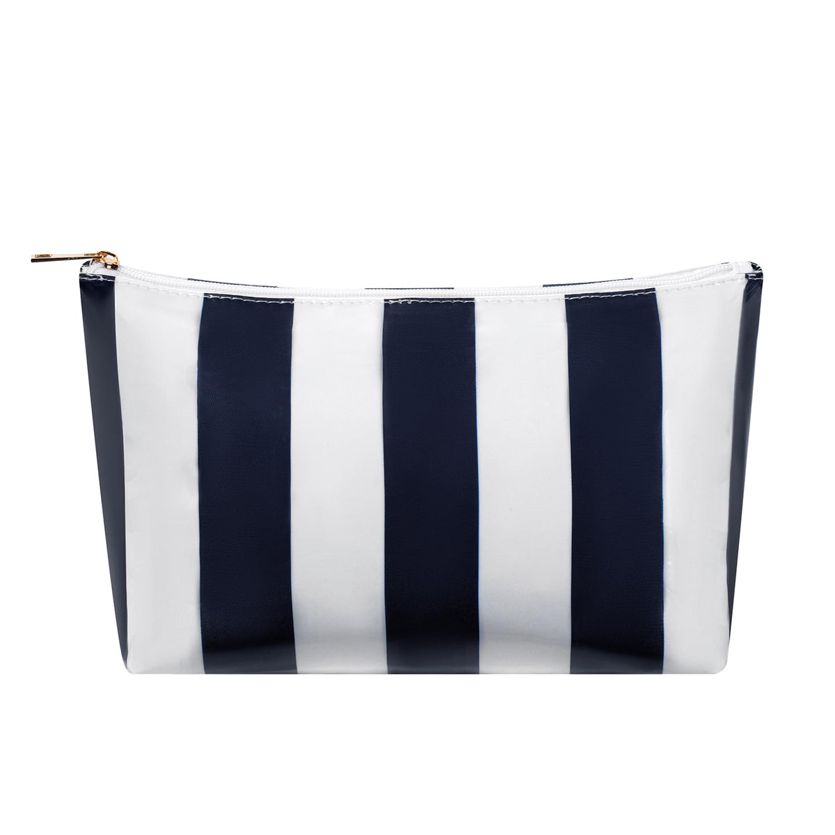 Large PVC Waterproof Striped Makeup Bag(04Pink Stripe)