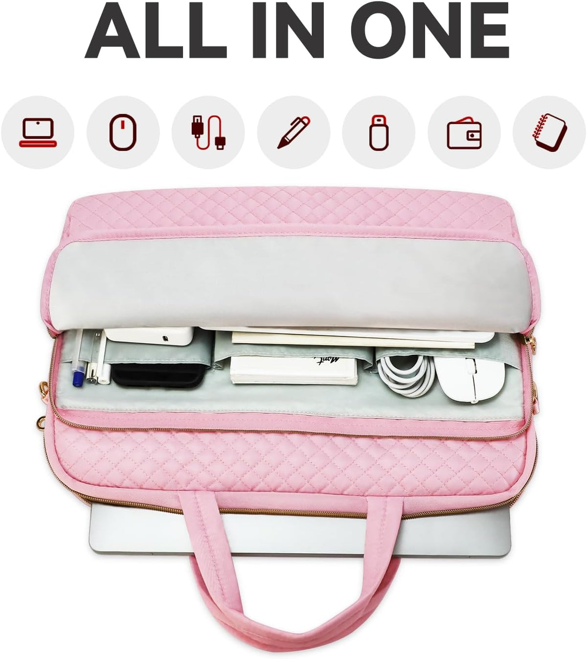 Laptop Bag Case for Women Men Messenger Briefcase Bag, 15.6 16 Inch