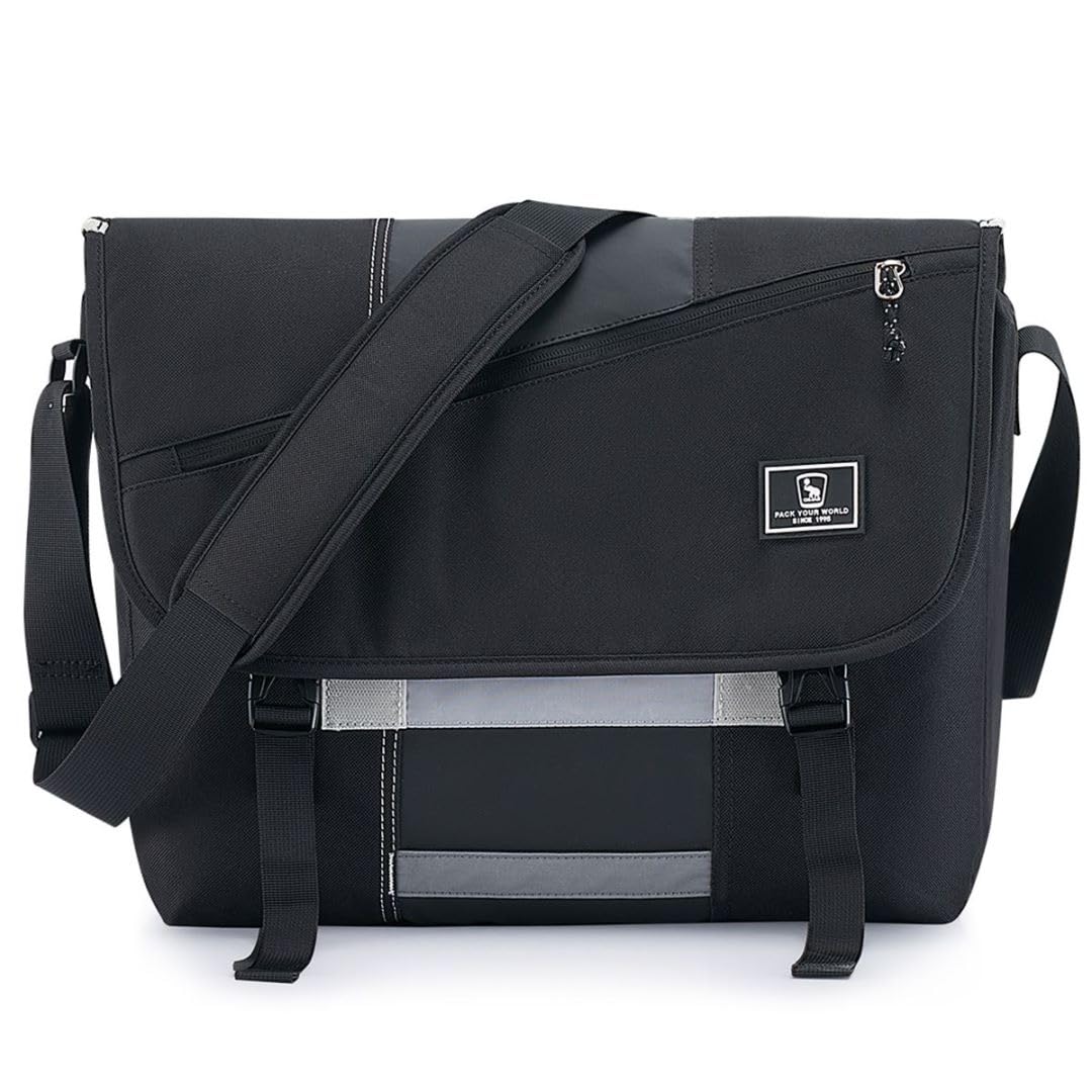 OIWAS Messenger Bag for Women, 17 Inch Laptop Crossbody Bags Men Casual Satchel Shoulder Bag College Travel Office Briefcase