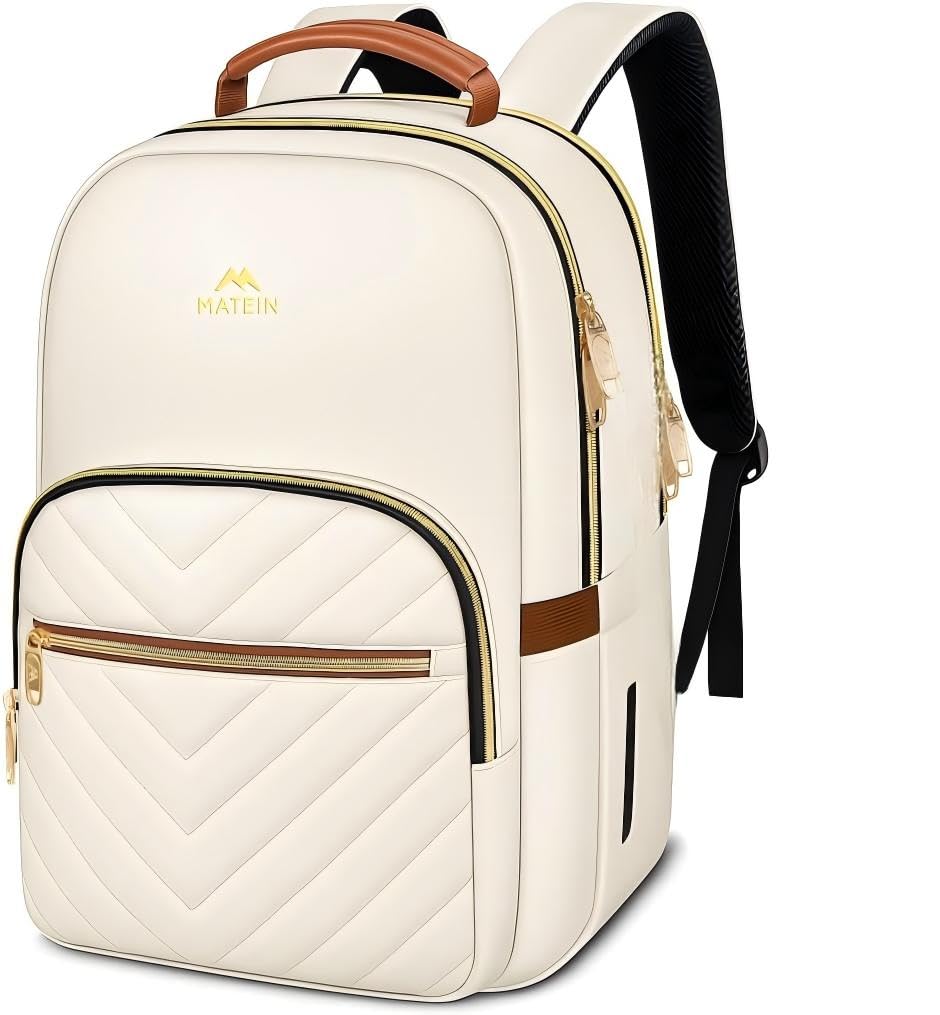 MATEIN 15.6 inch College School Bookbag for Women, Purple Laptop Backpack