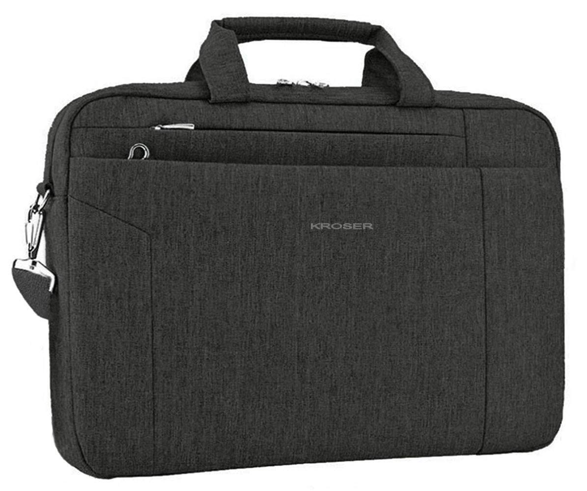 KROSER Laptop Bag 15.6 Inch Briefcase Shoulder Bag Water Repellent Laptop Bag Bussiness Carrying Handbag