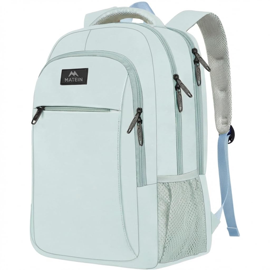 MATEIN Travel Laptop Backpack, 15.6 Inch College School Computer Bag, Grey