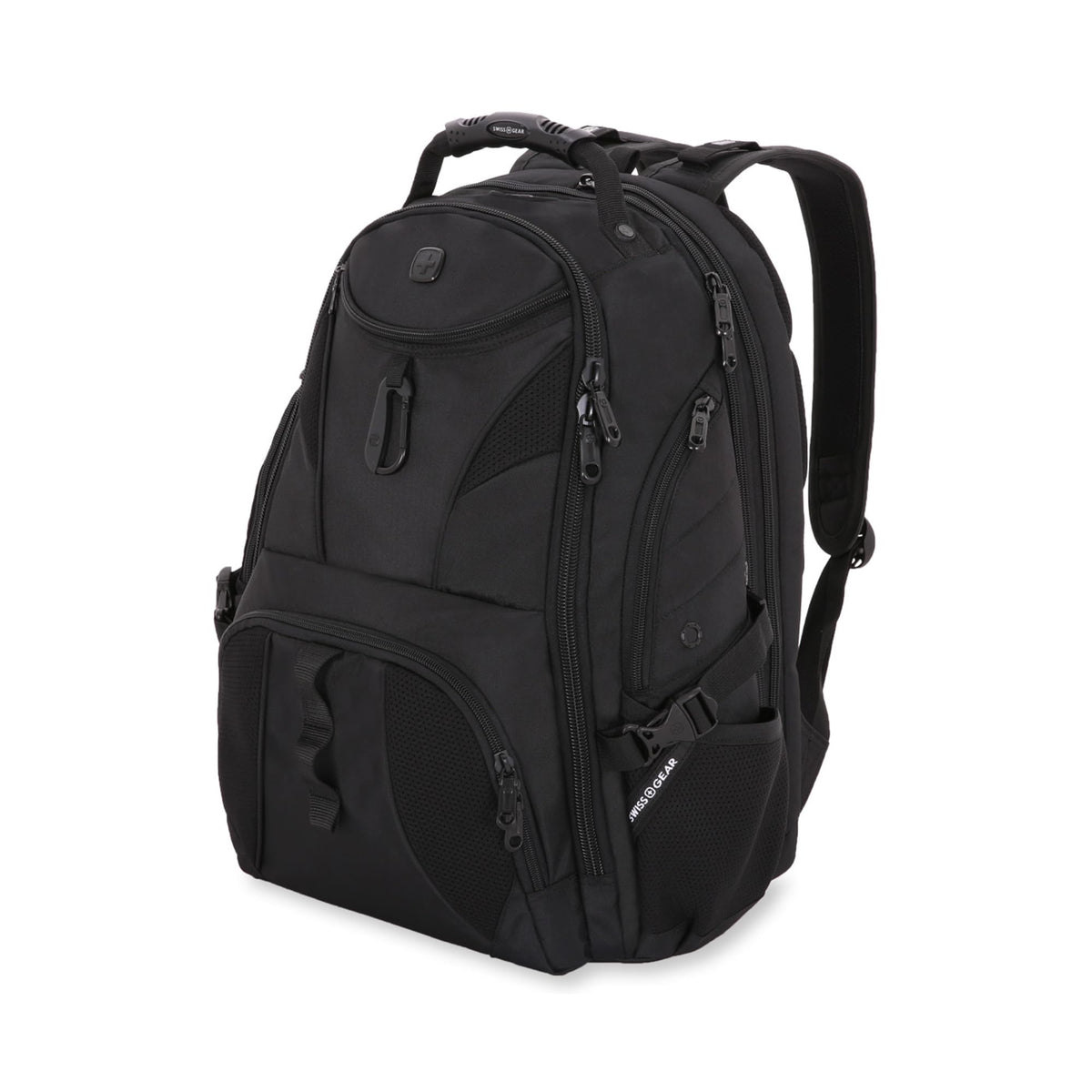 SWISSGEAR 1900 ScanSmart Laptop Backpack, Fits Most 17-Inch Laptops, TSA-Friendly Lay-Flat Design, RFID Protection, and Tablet Pocket, Black, 31L, 18.5-Inch