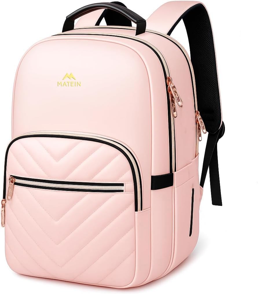 MATEIN 15.6 inch College School Bookbag for Women, Purple Laptop Backpack