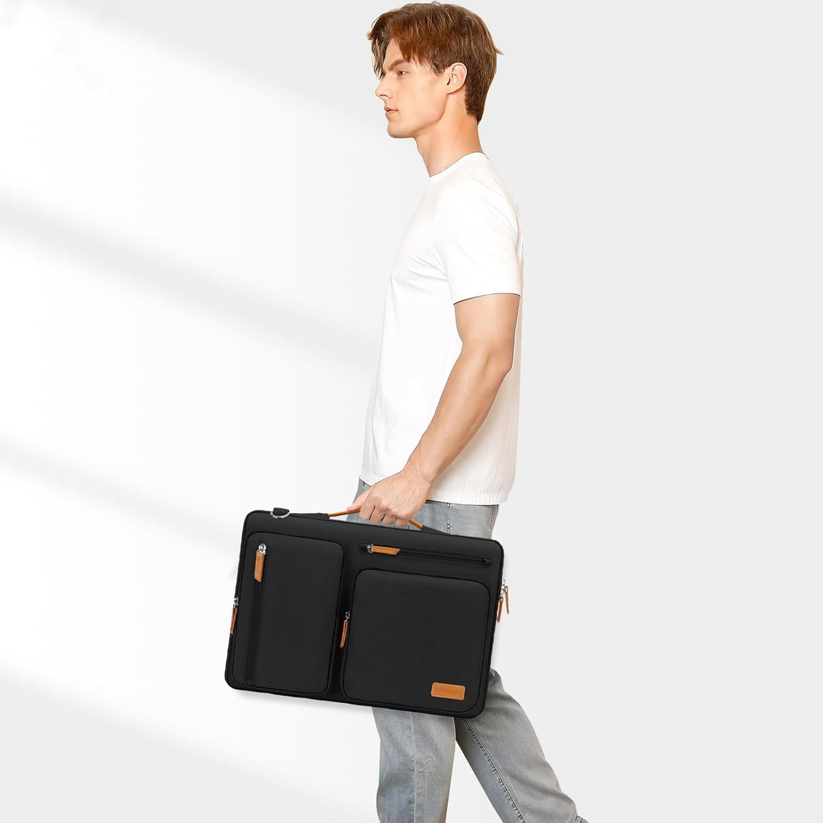 MOSISO 360 Protective Laptop Shoulder Bag 15.6 inch,15-16 inch Laptop Bag