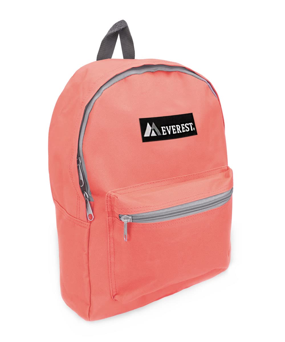 Everest Luggage Basic Backpack, Red, Medium