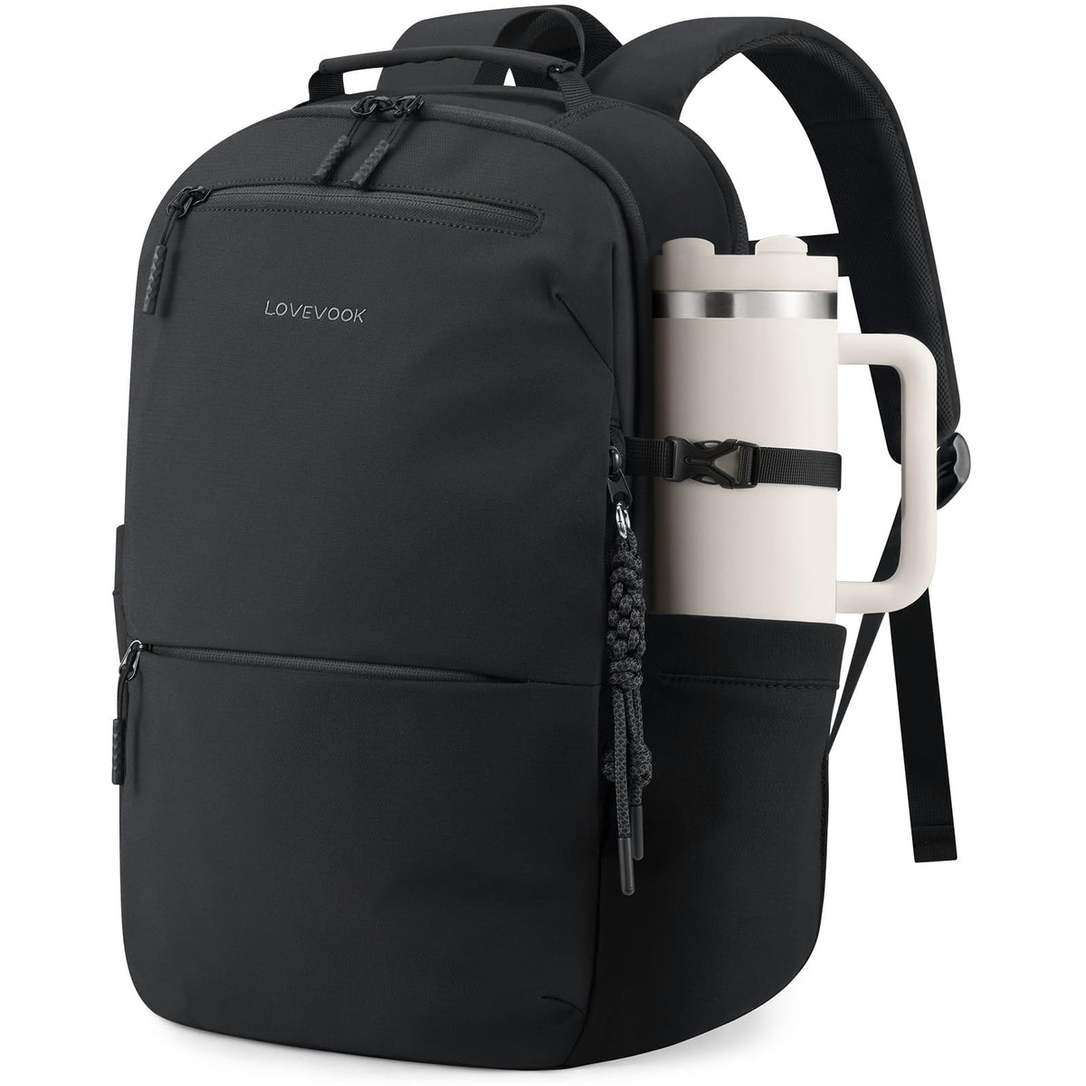LOVEVOOK Laptop Backpack for Women with Tumbler Holder,Work Backpack Women