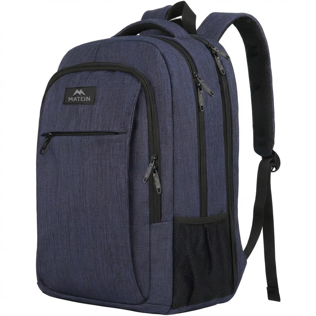 MATEIN Travel Laptop Backpack, 15.6 Inch College School Computer Bag, Grey
