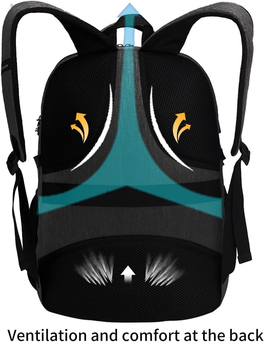 SHRRADOO Travel Laptop Backpack for Men Women, College High Schoolbag