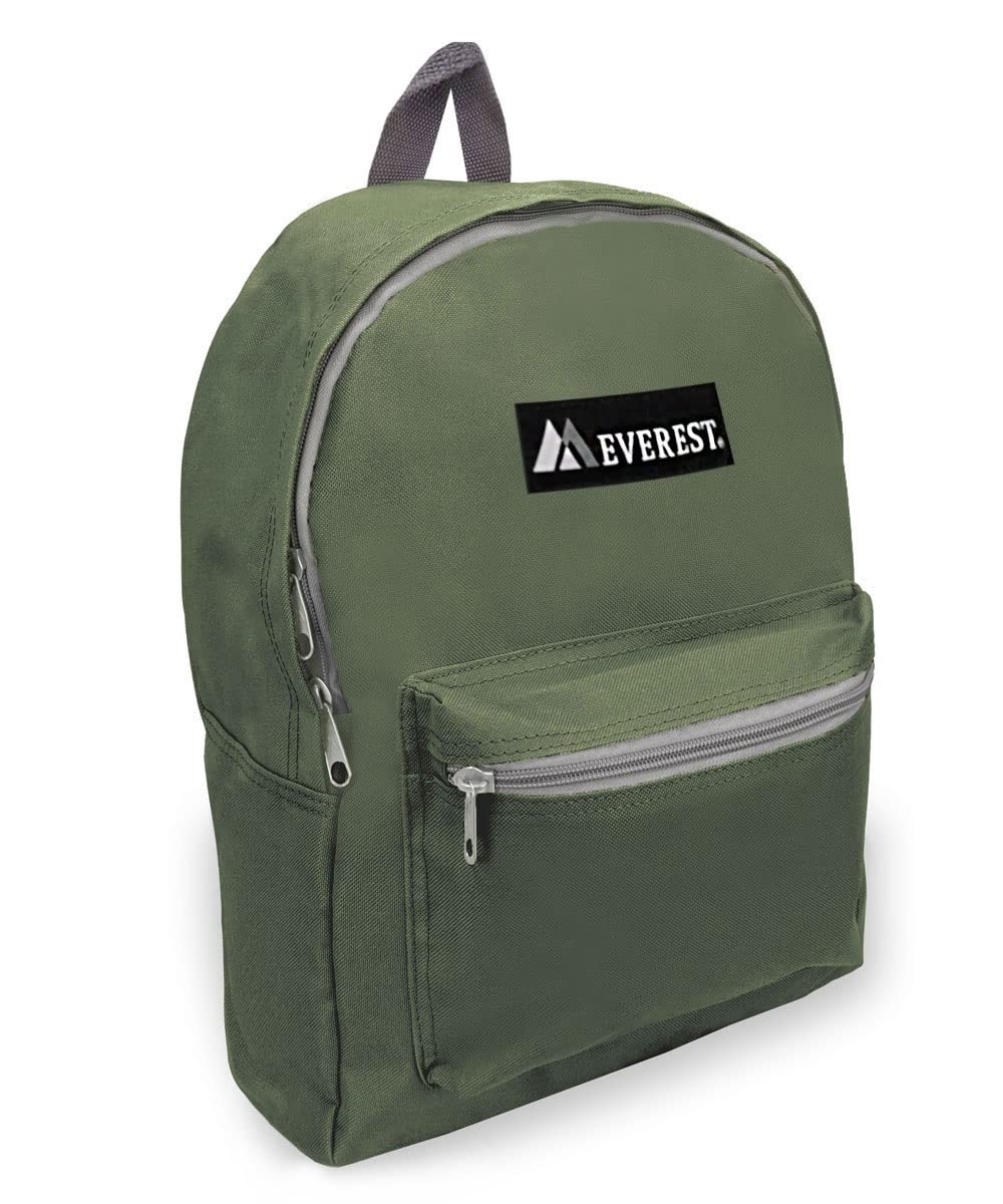 Everest Luggage Basic Backpack, Red, Medium