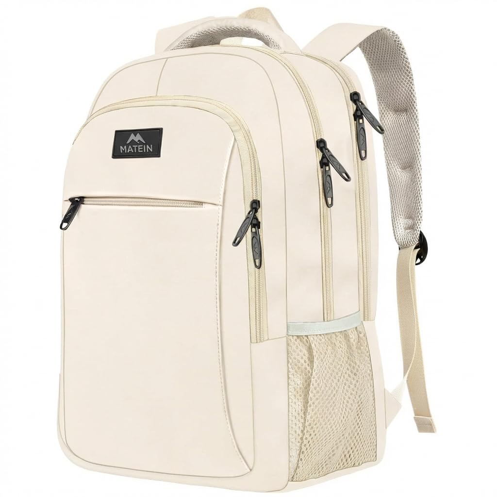 MATEIN Travel Laptop Backpack, 15.6 Inch College School Computer Bag, Grey
