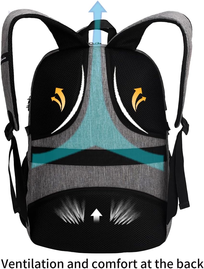 SHRRADOO Travel Laptop Backpack for Men Women, College High Schoolbag