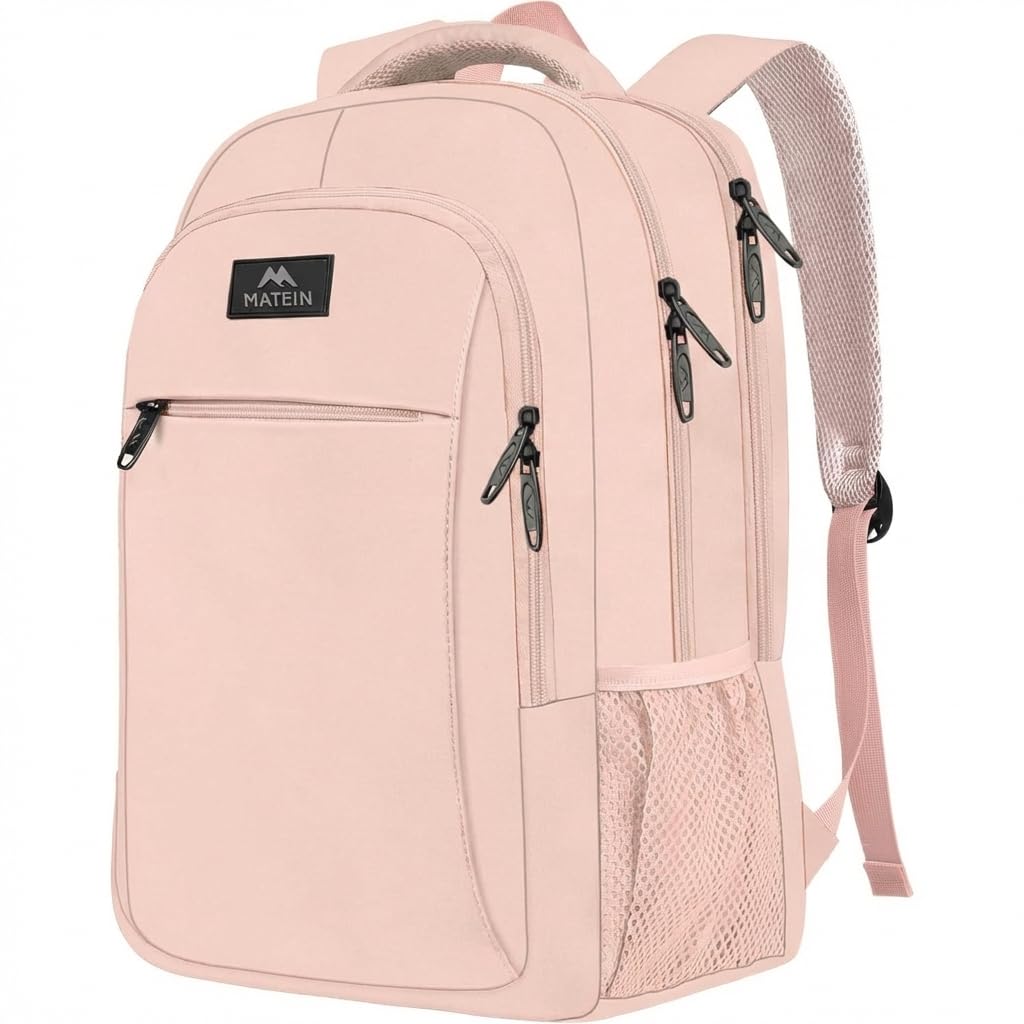 MATEIN Travel Laptop Backpack, 15.6 Inch College School Computer Bag, Grey