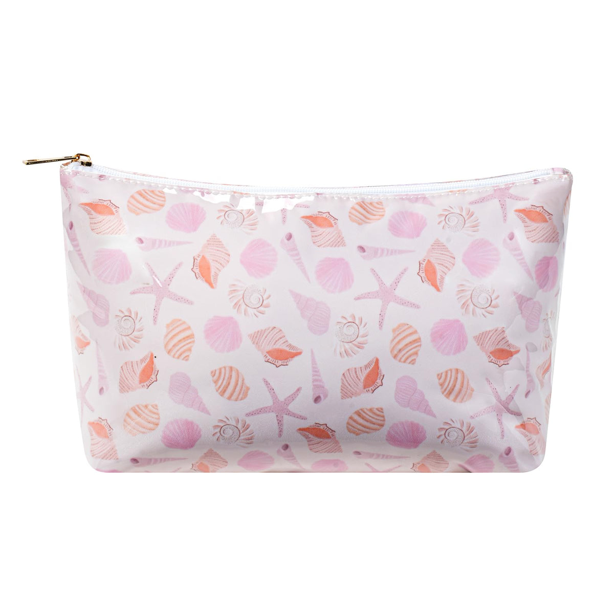 Large PVC Waterproof Striped Makeup Bag(04Pink Stripe)