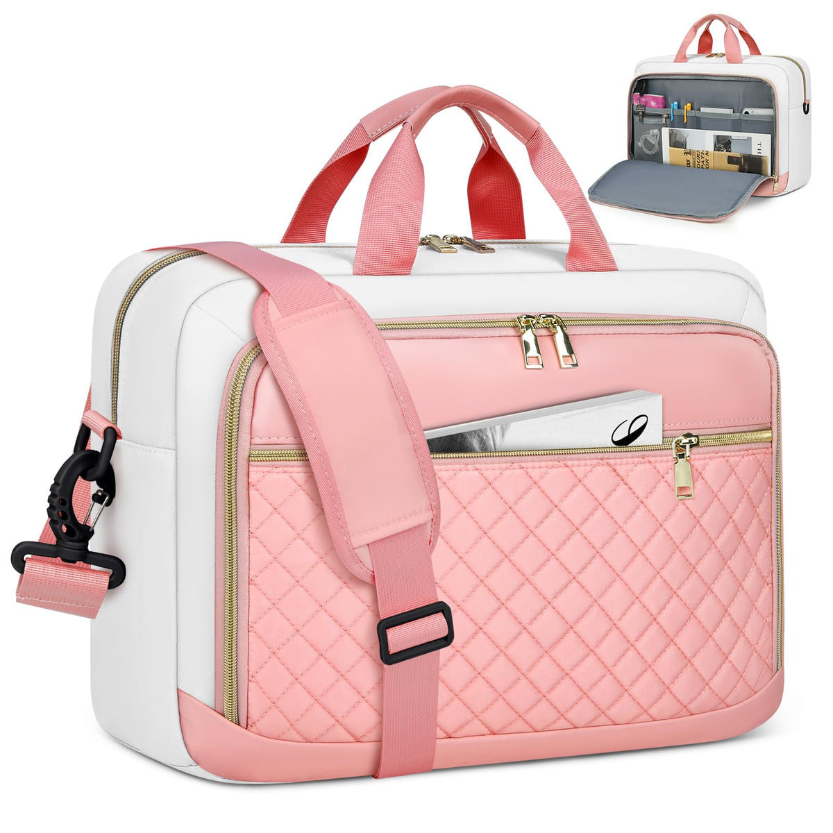 NEWHEY Laptop Bag 17.3 Inch Laptop Briefcase for Women Large Computer Bag