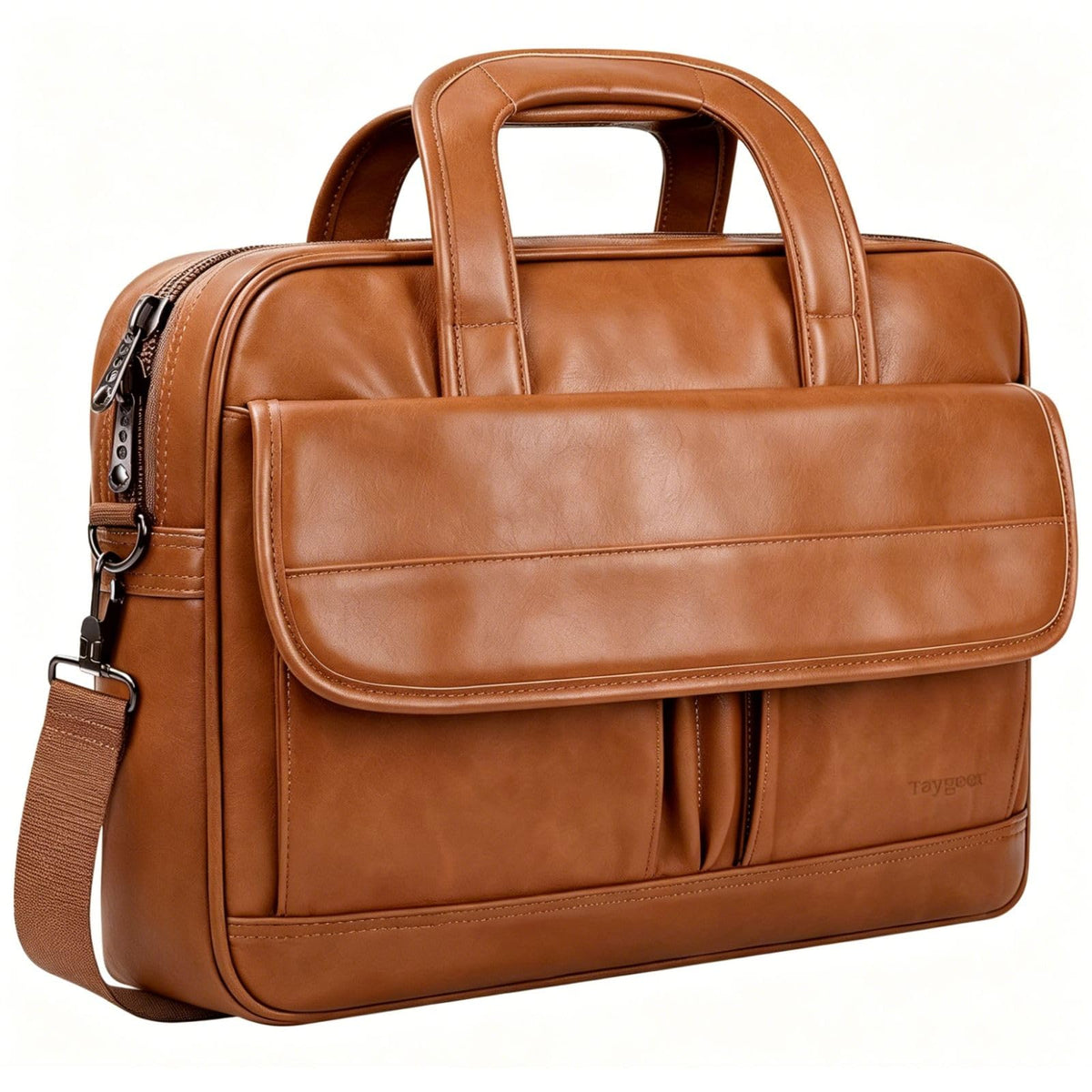 Taygeer Laptop Bag 15.6 Inch, Business Briefcase Gifts for Men Women, Black