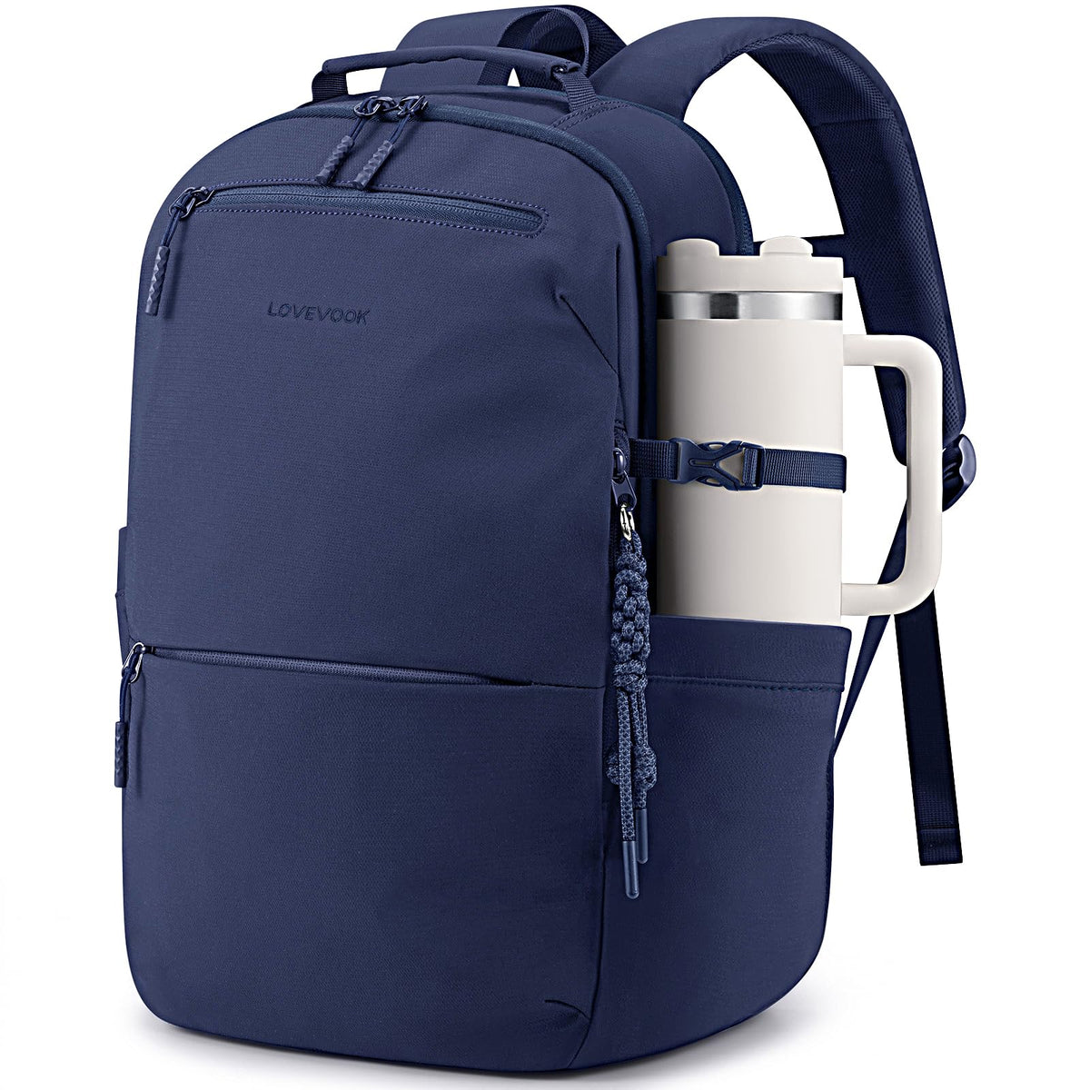 LOVEVOOK Laptop Backpack for Women with Tumbler Holder,Work Backpack Women