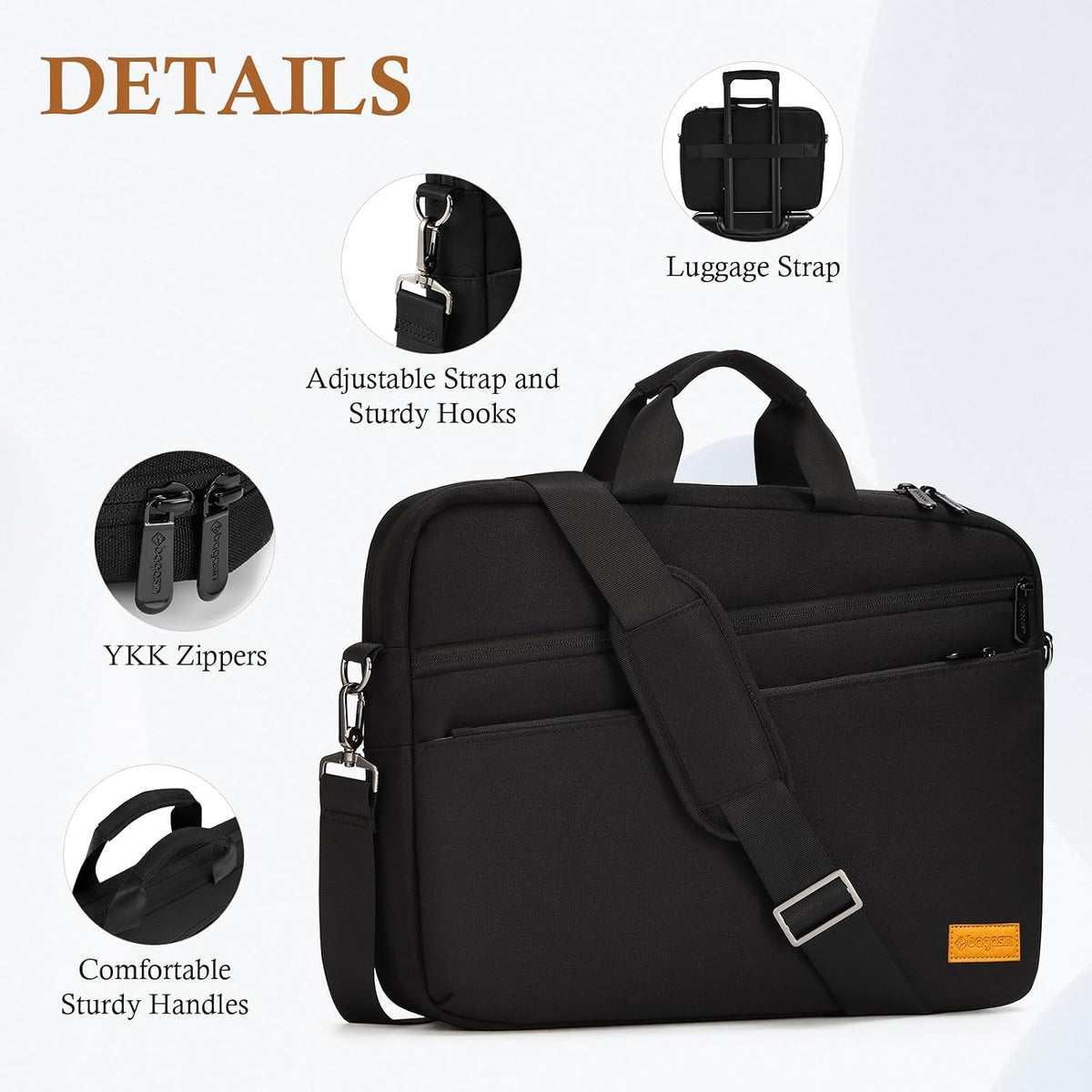 bagasin 15 15.6 16 inch Laptop Computer PC Shoulder Bag Carrying Case