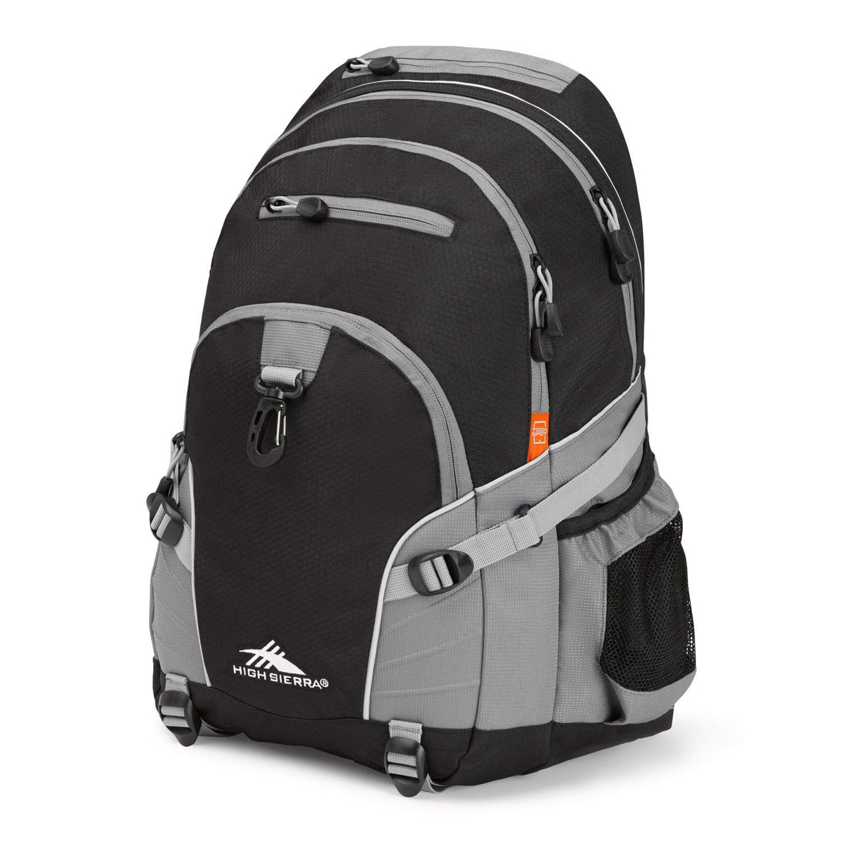High Sierra Loop Backpack, Travel, or Work Bookbag with tablet sleeve, One Size, Graffiti/Black/Ash