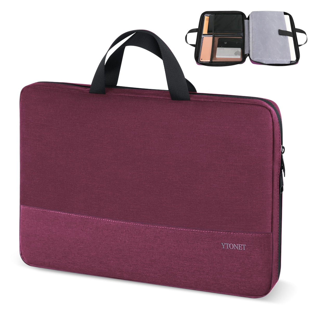 Ytonet Laptop Case 16 inch, 15-15.6 Inch TSA Laptop Sleeve Computer Bag