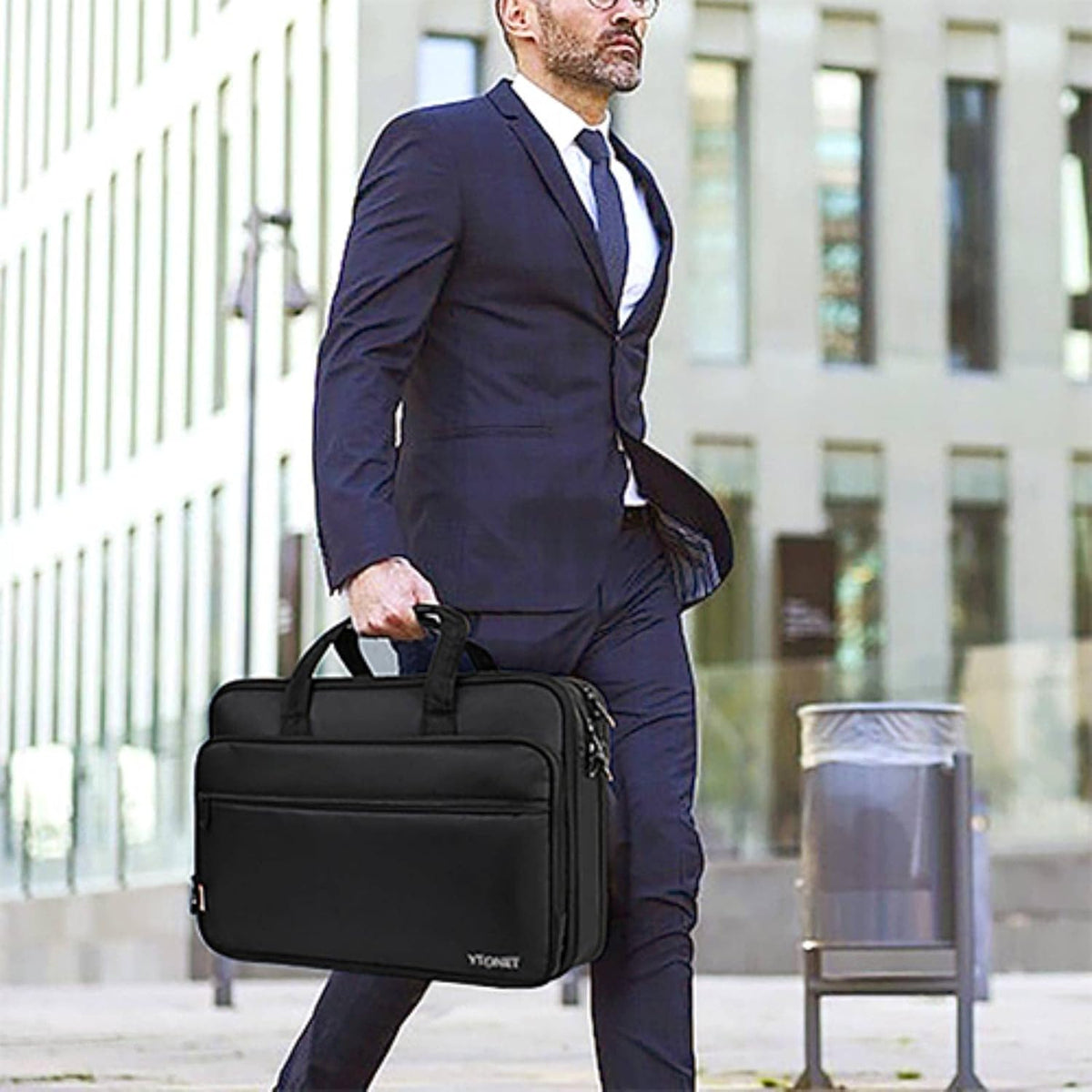 Ytonet Laptop Briefcases for Men, 17 Inch Expandable Briefcase laptop bag