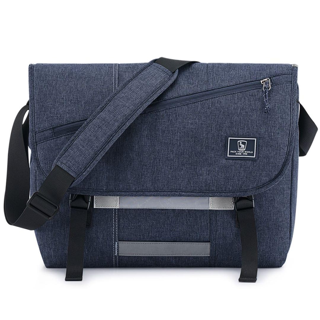 OIWAS Messenger Bag for Women, 17 Inch Laptop Crossbody Bags Men Casual Satchel Shoulder Bag College Travel Office Briefcase