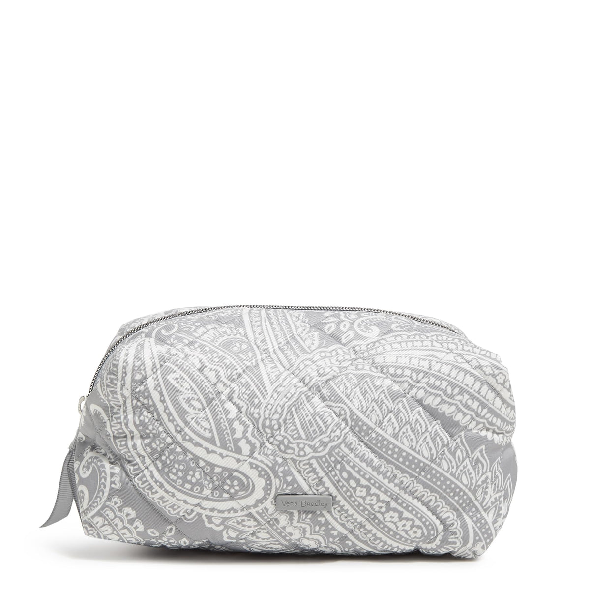 Vera Bradley Women's Performance Twill Medium Cosmetic Makeup Organizer Bag, Olive Leaf, One Size