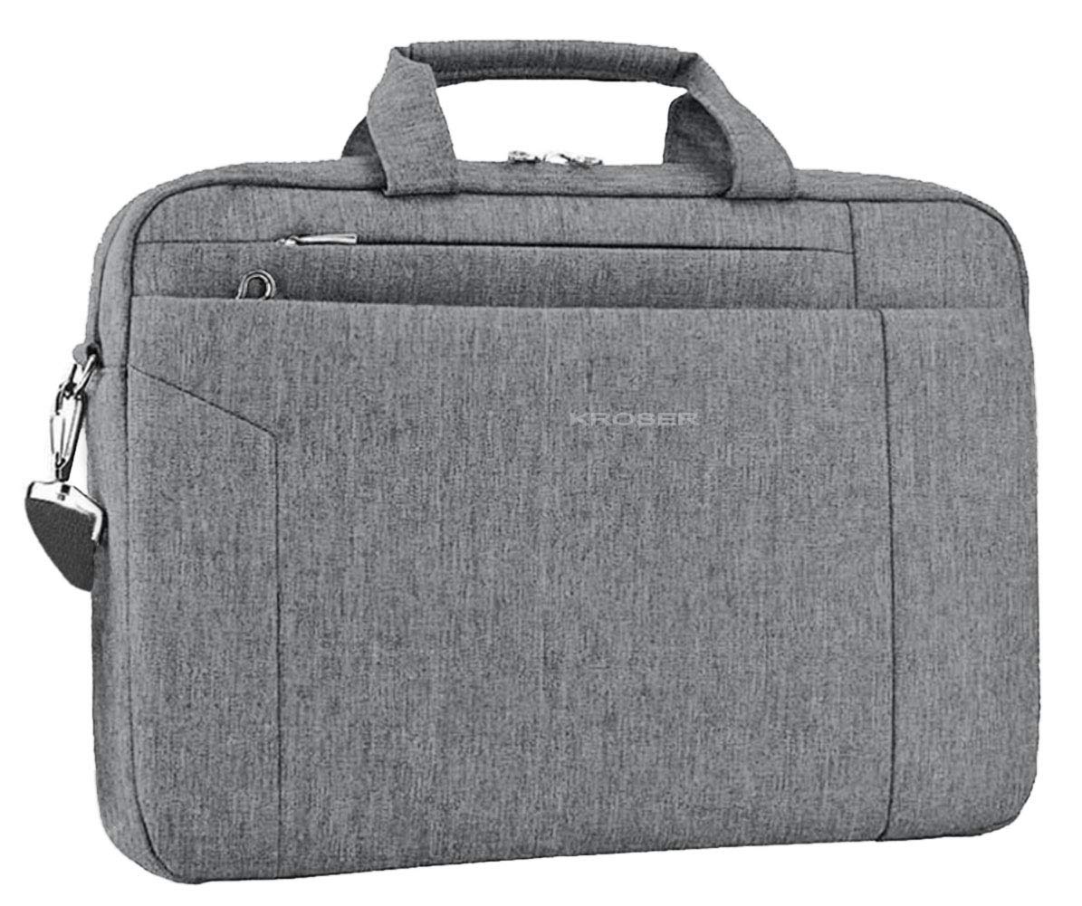 KROSER Laptop Bag 15.6 Inch Briefcase Shoulder Bag Water Repellent Laptop Bag Bussiness Carrying Handbag