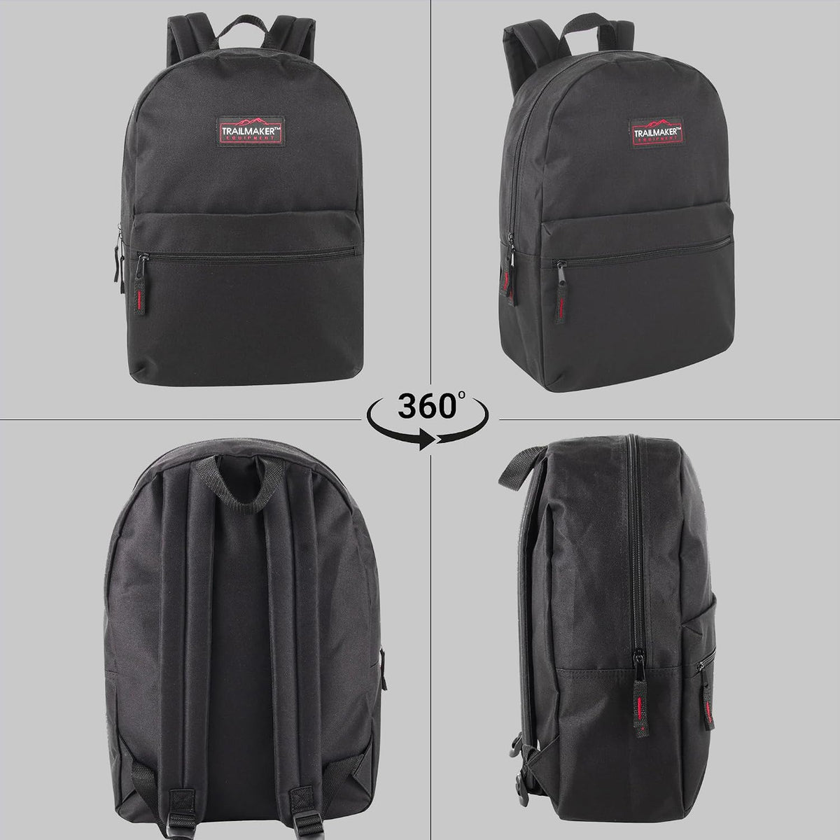 Trail maker Classic 17 inch Backpacks with Adjustable Padded Straps | School Backpacks for Girls, Boys
