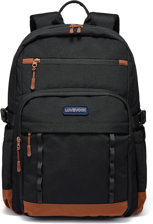LOVEVOOK Laptop Backpack for Women Men with Large Cup Holder,15.6 Inch Work Travel Backpack Computer Laptop Bag,Waterproof Teacher Nurse College Business Office Carry on Backpack Purse,Back Pack Gifts