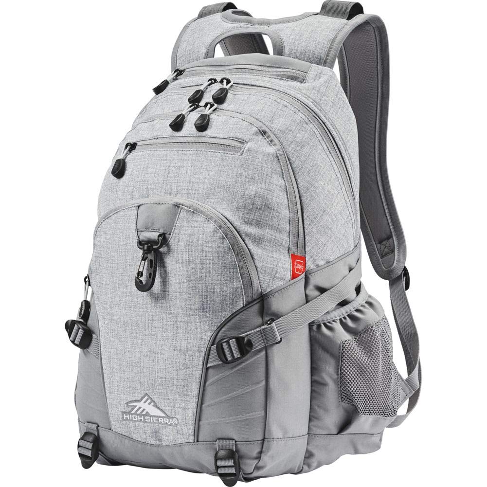 High Sierra Loop Backpack, Travel, or Work Bookbag with tablet sleeve, One Size, Graffiti/Black/Ash