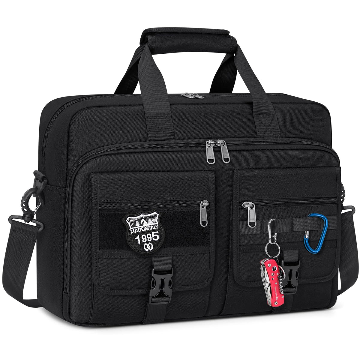 RAINSMORE Tactical Laptop Bag for Men, Large Military Laptop Briefcase
