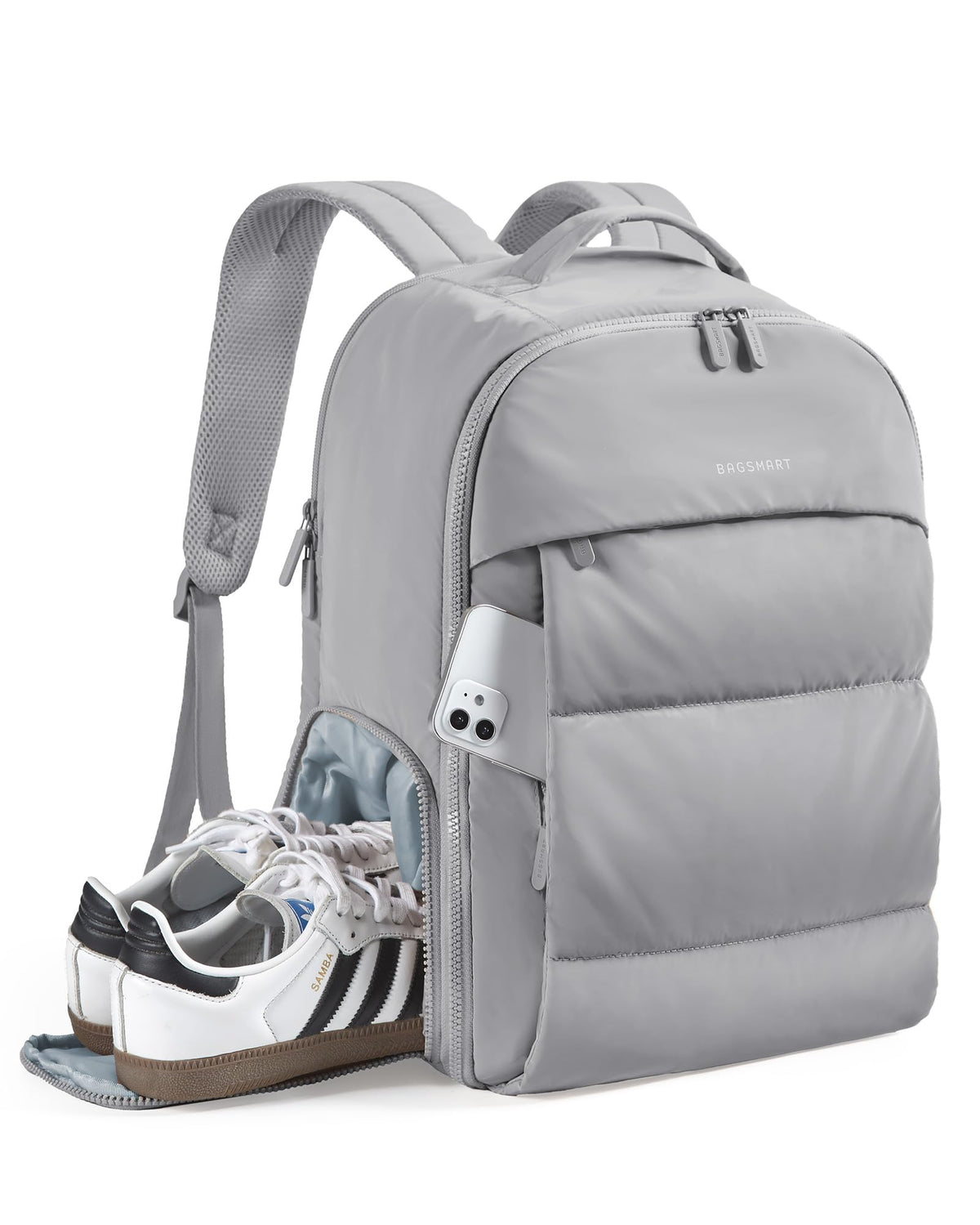BAGSMART Travel Backpack for Women, Gym Backpack with Shoe Compartment