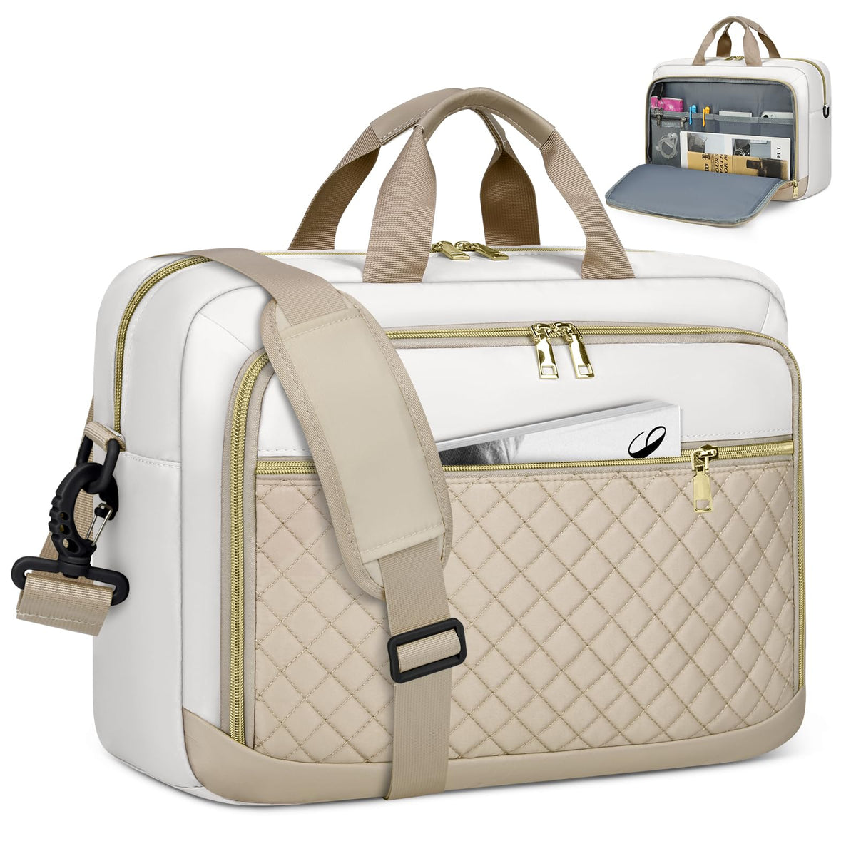 NEWHEY Laptop Bag 17.3 Inch Laptop Briefcase for Women Large Computer Bag