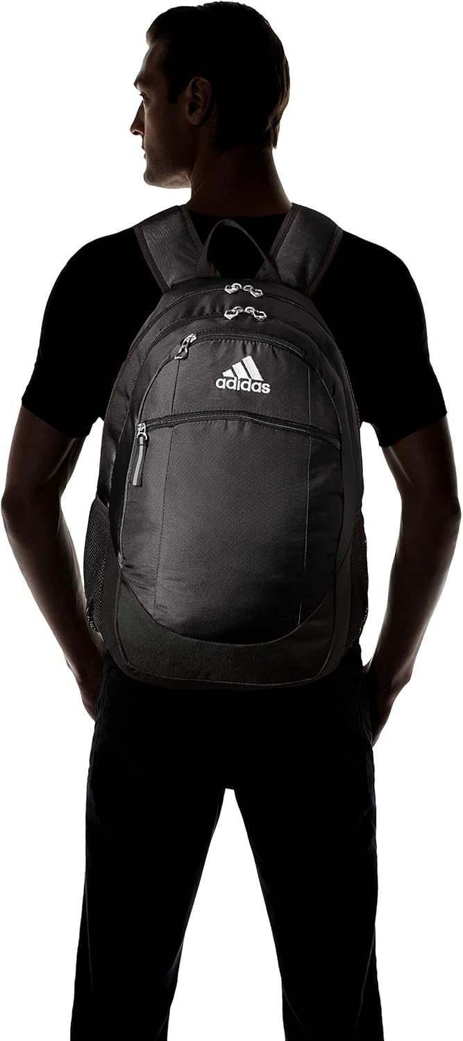 adidas Unisex Striker II Team Backpack, Black/White, One Size