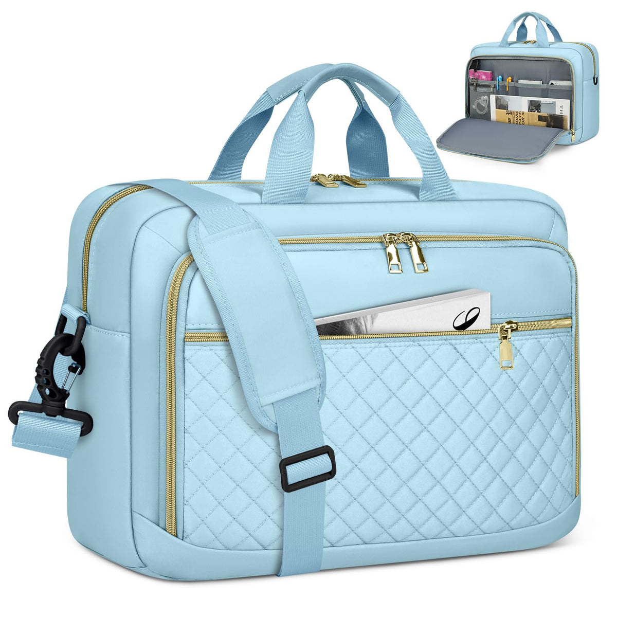 NEWHEY Laptop Bag 17.3 Inch Laptop Briefcase for Women Large Computer Bag