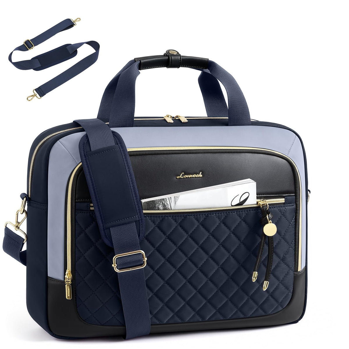 LOVEVOOK Laptop Briefcase for Women, Computer Messenger Shoulder Bags