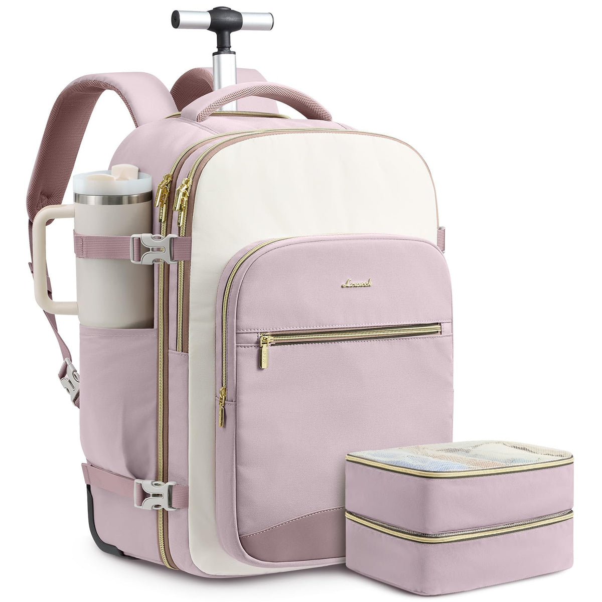 LOVEVOOK 40L Travel Backpack for Women & Men, Airline Approved Carry On Luggage with 3 Packing Cubes, TSA Overnight Bags, Waterproof Personal Item Bag, Weekender Essentials Backpacks fits 17" Laptop