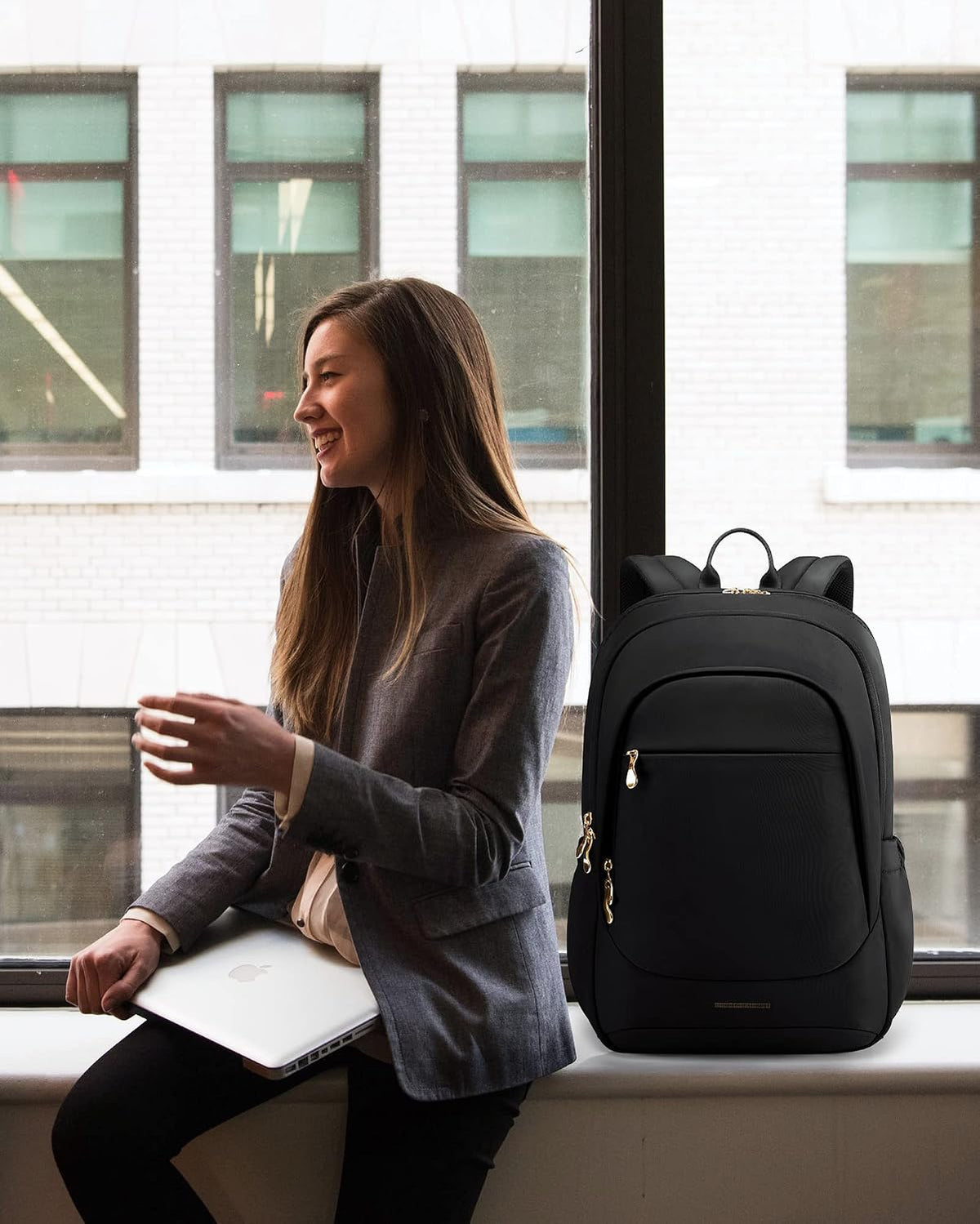 LIGHT FLIGHT Travel Backpack for Women, 15.6 inch Laptop Daypack