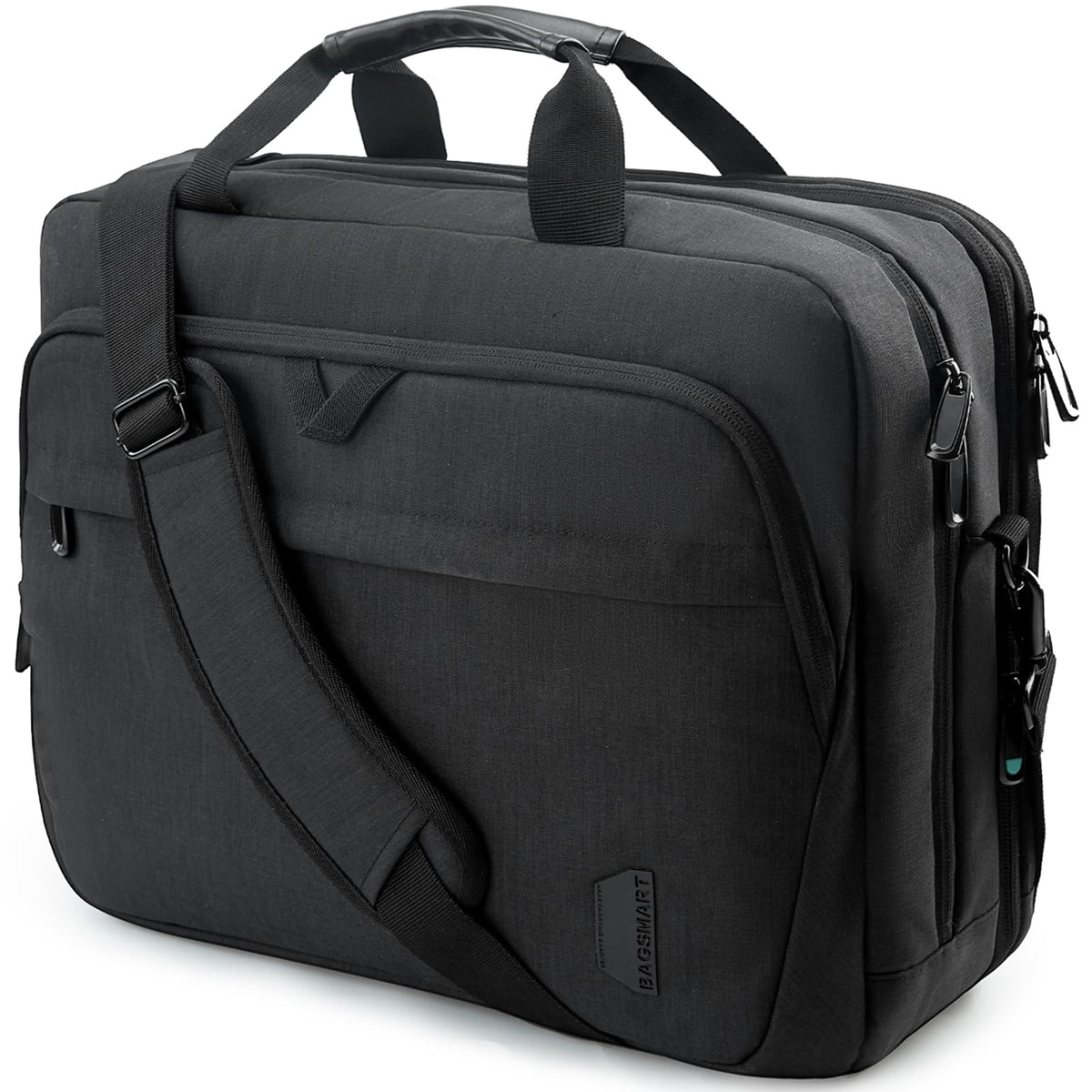 BAGSMART 17.3 Inch Laptop Bag Expandable Computer Bag Briefcase, Black