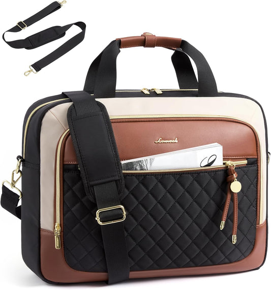 LOVEVOOK Laptop Briefcase for Women, Computer Messenger Shoulder Bags